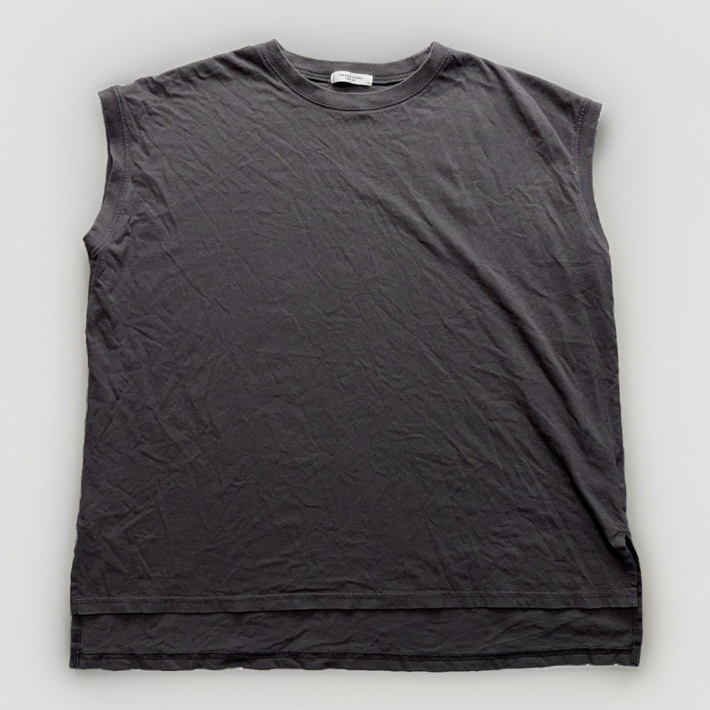 Freaks Store Japanese Brand Sleeveless M T-Shirt Gray Size F Tank Top Muscle Tee